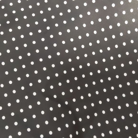 Dex Shell Top, B&W Polka Dot, Black Knit Back, Size XS - Picture 5 of 5